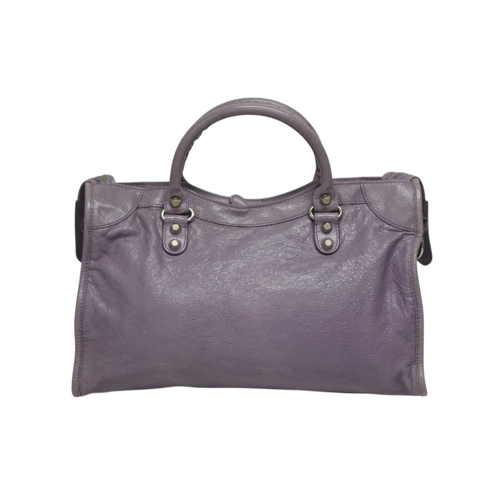 BALENCIAGA The Giant City Handbag Purple - Picture 2 of 10
